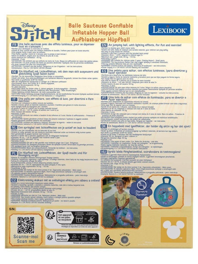Stitch Palla gonfiabile elettronica 18' / 45cm Blu - Kiabi