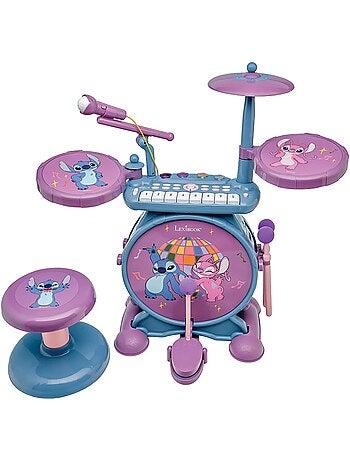 Stitch set completo di batteria elettronica luminosa con sedile