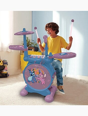 Stitch set completo di batteria elettronica luminosa con sedile