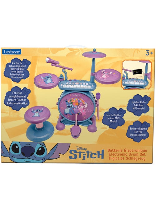 Stitch set completo di batteria elettronica luminosa con sedile - Kiabi
