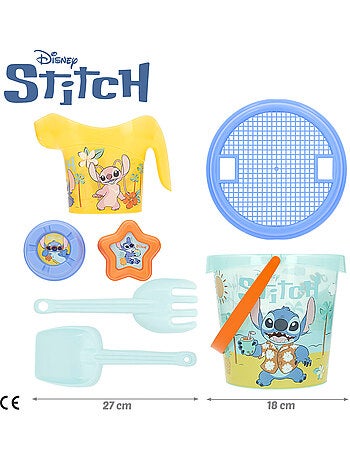 Stitch set secchiello da spiaggia con asciugamano e borsa accessori