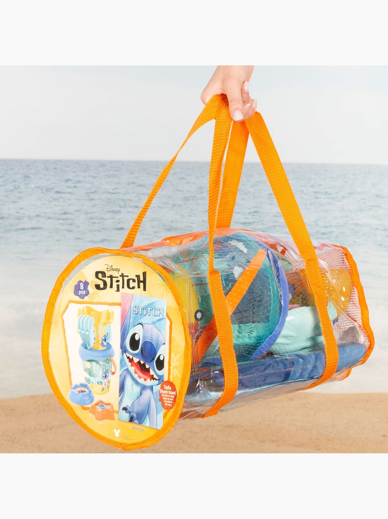 Stitch set secchiello da spiaggia con asciugamano e borsa accessori N/D - Kiabi