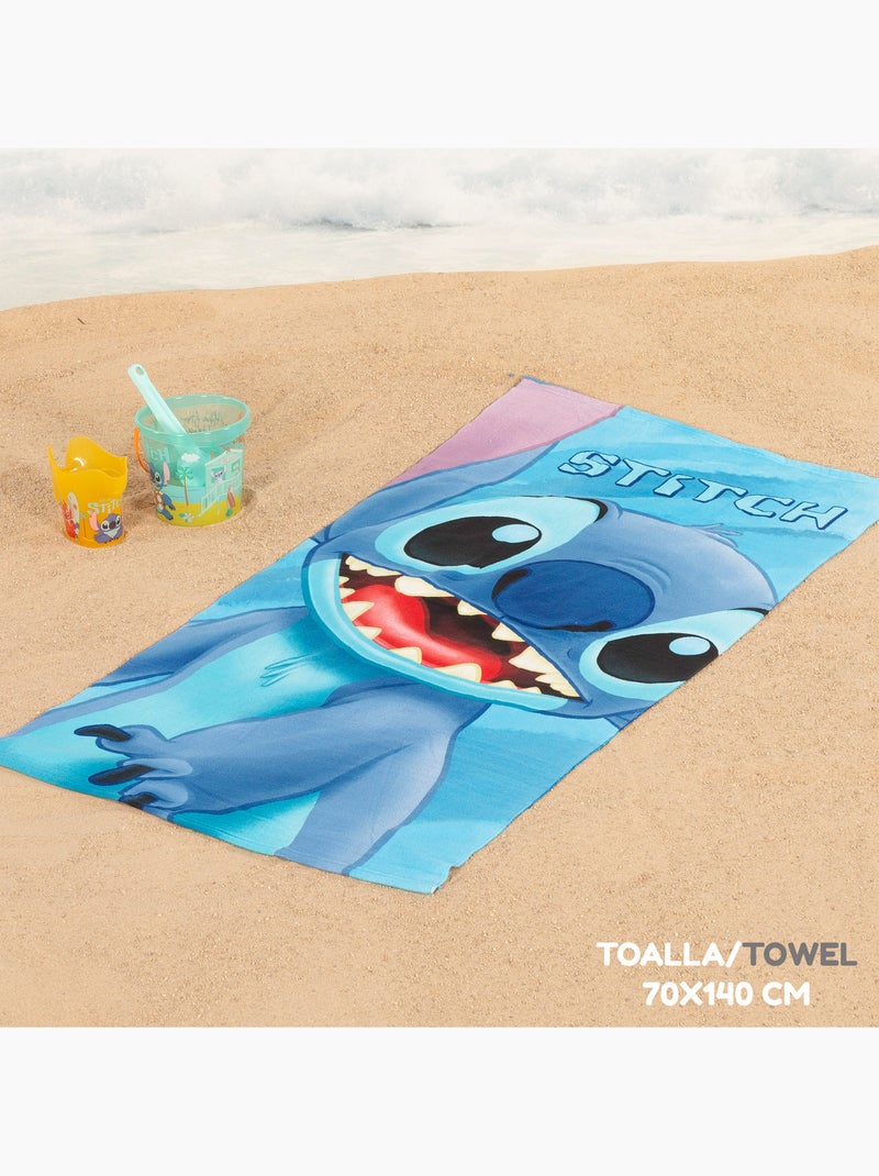 Stitch set secchiello da spiaggia con asciugamano e borsa accessori N/D - Kiabi