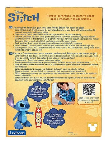 STITCHi1 Stitch bilingue e interattivo telecomandato con la vera voce di Stitch!
