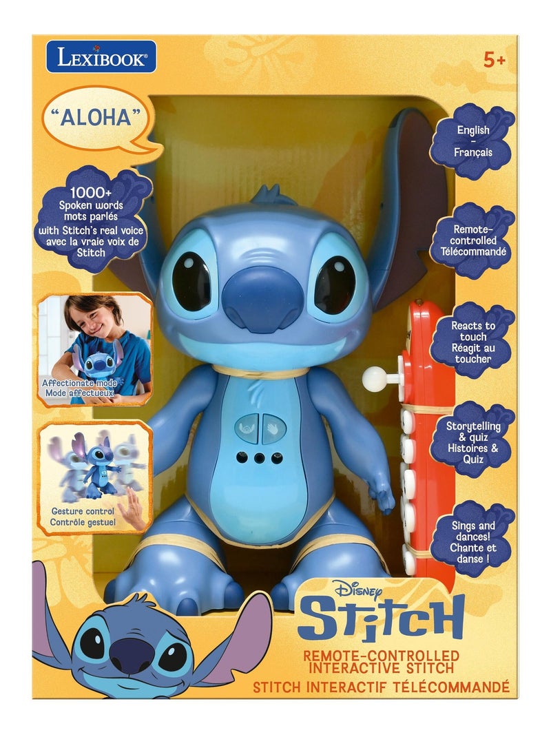 STITCHi1 Stitch bilingue e interattivo telecomandato con la vera voce di Stitch! Blu - Kiabi
