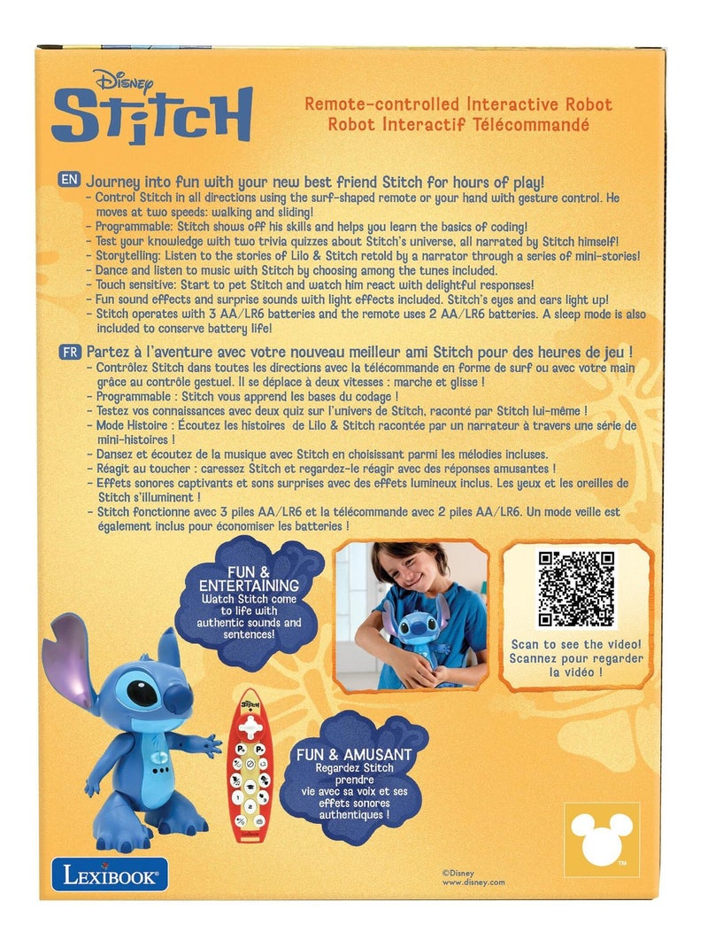 STITCHi1 Stitch bilingue e interattivo telecomandato con la vera voce di Stitch! Blu - Kiabi
