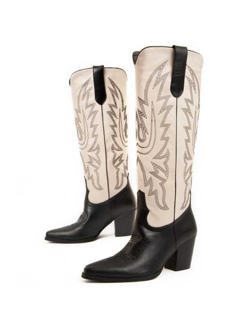 Stivale Con Tacco Materiale Sintetico E Tessile Montevita - Kiabi