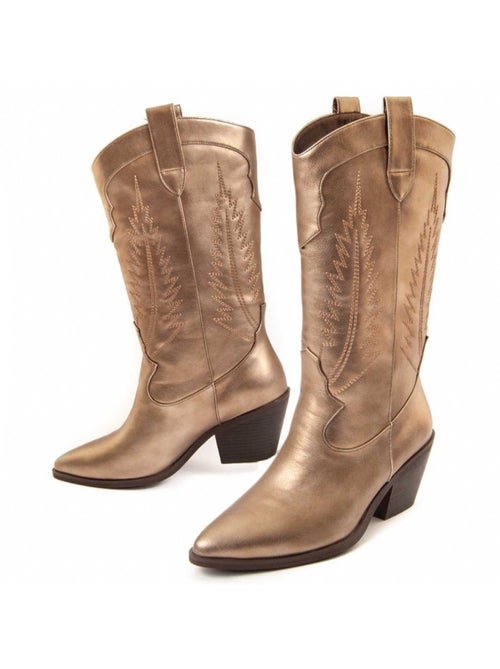 Stivale Con Tacco Materiale Sintetico E Tessile Montevita - Kiabi