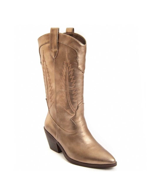 Stivale Con Tacco Materiale Sintetico E Tessile Montevita - Kiabi