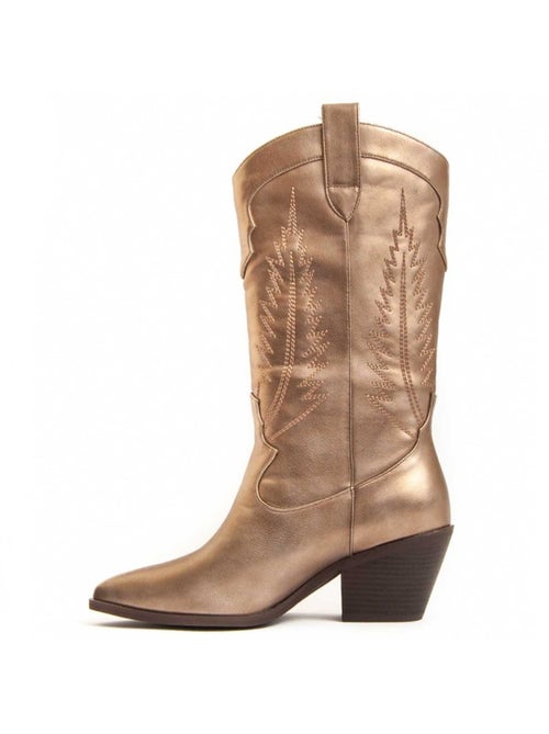 Stivale Con Tacco Materiale Sintetico E Tessile Montevita - Kiabi