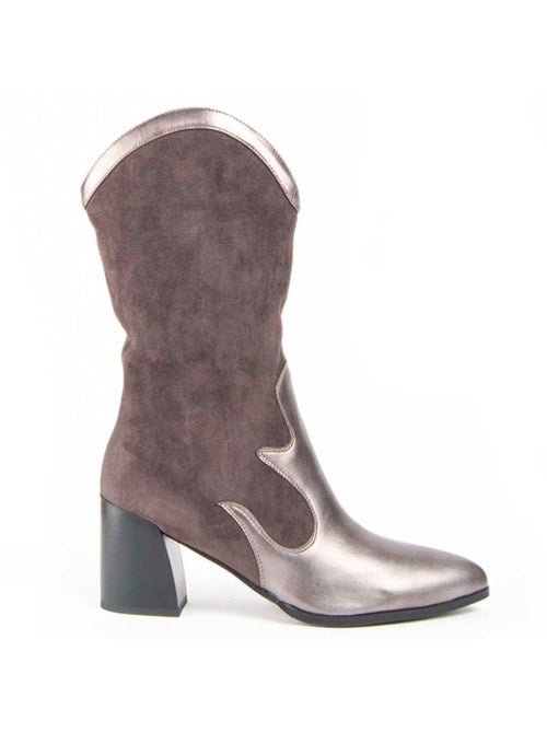 Stivale Con Tacco Materiale Sintetico E Tessile Montevita - Kiabi