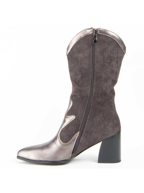 Stivale Con Tacco Materiale Sintetico E Tessile Montevita - Kiabi