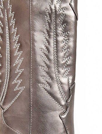 Stivale Con Tacco Materiale Sintetico E Tessile Montevita