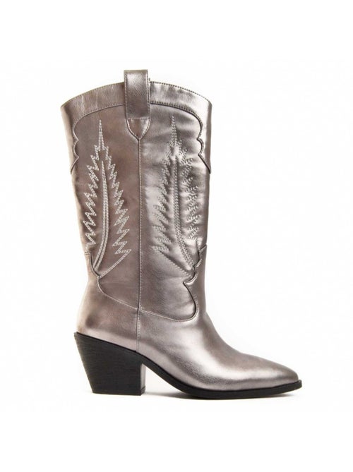 Stivale Con Tacco Materiale Sintetico E Tessile Montevita - Kiabi