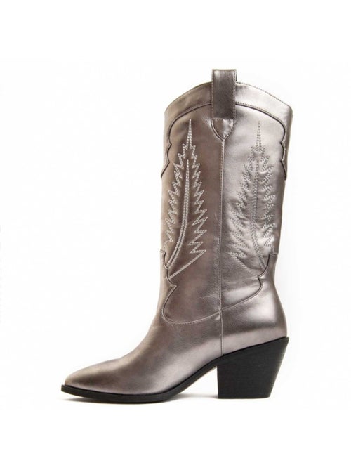 Stivale Con Tacco Materiale Sintetico E Tessile Montevita - Kiabi