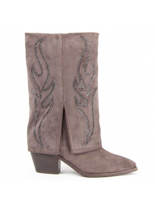 Stivale Con Tacco Materiale Sintetico E Tessile Montevita - Kiabi