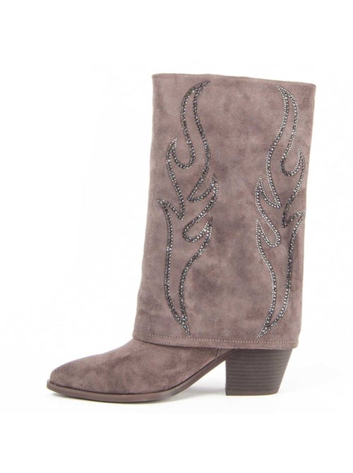 Stivale Con Tacco Materiale Sintetico E Tessile Montevita - Kiabi