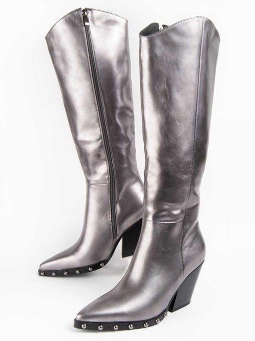 Stivale Con Tacco Materiale Sintetico E Tessile Montevita - Kiabi