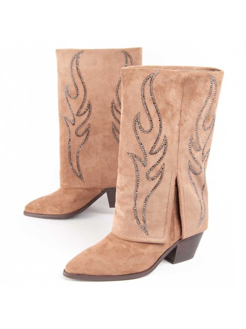 Stivale Con Tacco Materiale Sintetico E Tessile Montevita - Kiabi