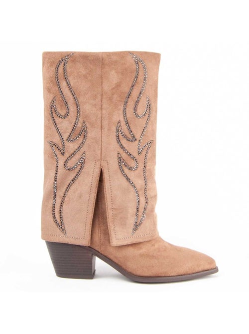 Stivale Con Tacco Materiale Sintetico E Tessile Montevita - Kiabi