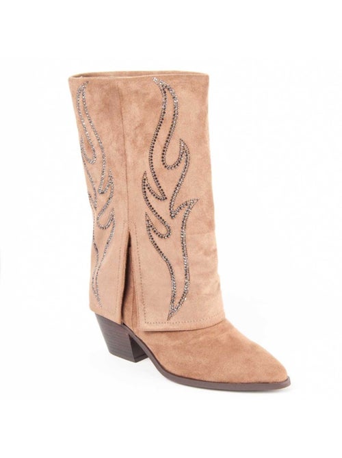 Stivale Con Tacco Materiale Sintetico E Tessile Montevita - Kiabi