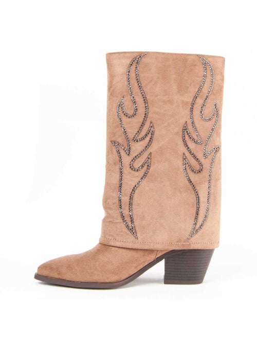 Stivale Con Tacco Materiale Sintetico E Tessile Montevita - Kiabi