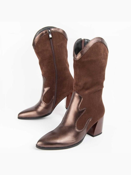 Stivale Con Tacco Materiale Sintetico E Tessile Montevita - Kiabi