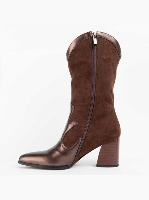 Stivale Con Tacco Materiale Sintetico E Tessile Montevita - Kiabi