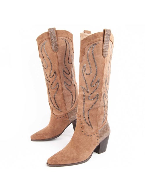 Stivale Con Tacco Materiale Sintetico E Tessile Montevita - Kiabi