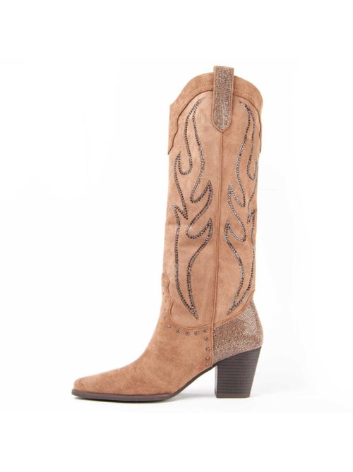 Stivale Con Tacco Materiale Sintetico E Tessile Montevita - Kiabi