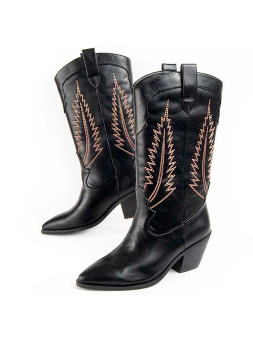 Stivale Con Tacco Materiale Sintetico E Tessile Montevita - Kiabi