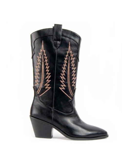 Stivale Con Tacco Materiale Sintetico E Tessile Montevita - Kiabi