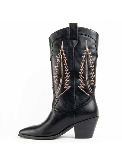 Stivale Con Tacco Materiale Sintetico E Tessile Montevita - Kiabi