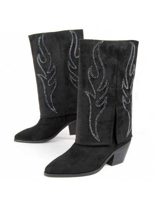 Stivale Con Tacco Materiale Sintetico E Tessile Montevita - Kiabi