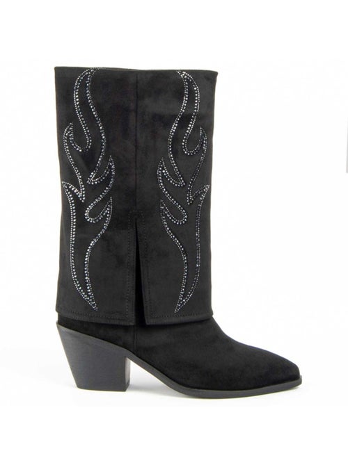 Stivale Con Tacco Materiale Sintetico E Tessile Montevita - Kiabi