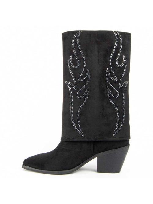 Stivale Con Tacco Materiale Sintetico E Tessile Montevita - Kiabi