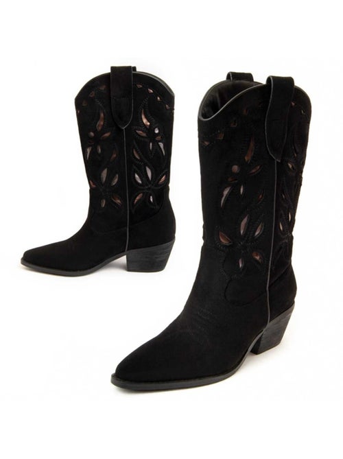 Stivale Con Tacco Materiale Sintetico E Tessile Montevita - Kiabi