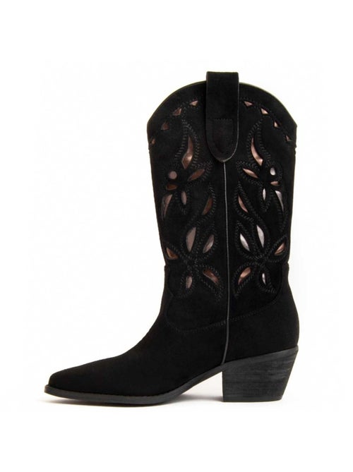 Stivale Con Tacco Materiale Sintetico E Tessile Montevita - Kiabi