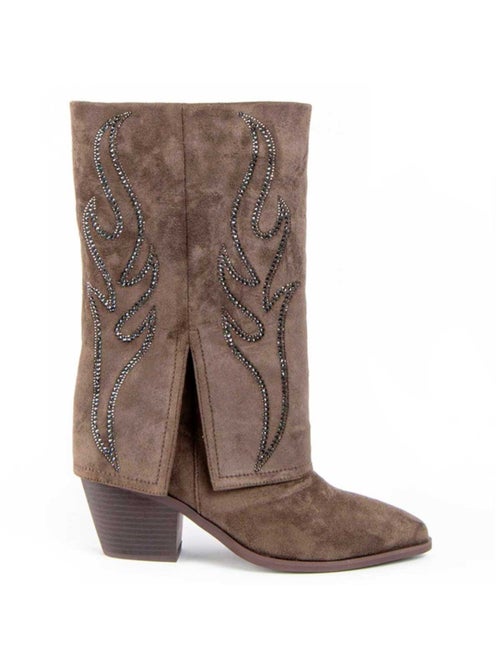 Stivale Con Tacco Materiale Sintetico E Tessile Montevita - Kiabi