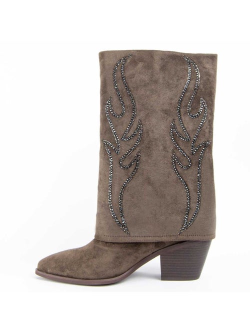 Stivale Con Tacco Materiale Sintetico E Tessile Montevita - Kiabi