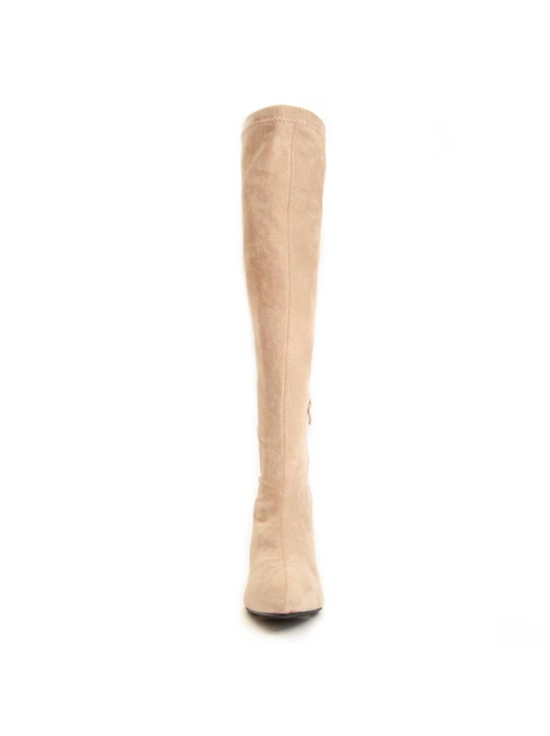 Stivale Con Tacco Materiale Sintetico Montevita Beige - Kiabi