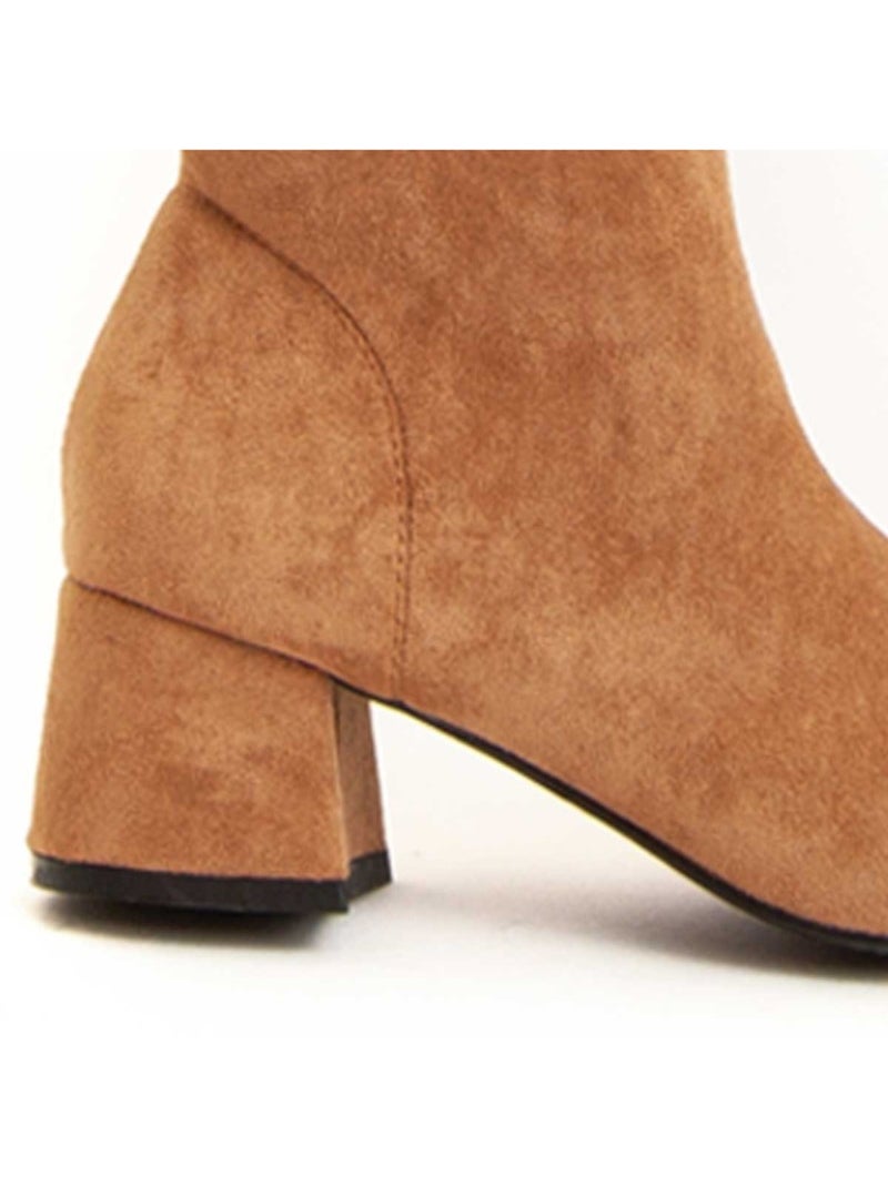 Stivale Con Tacco Materiale Sintetico Montevita Marrone - Kiabi