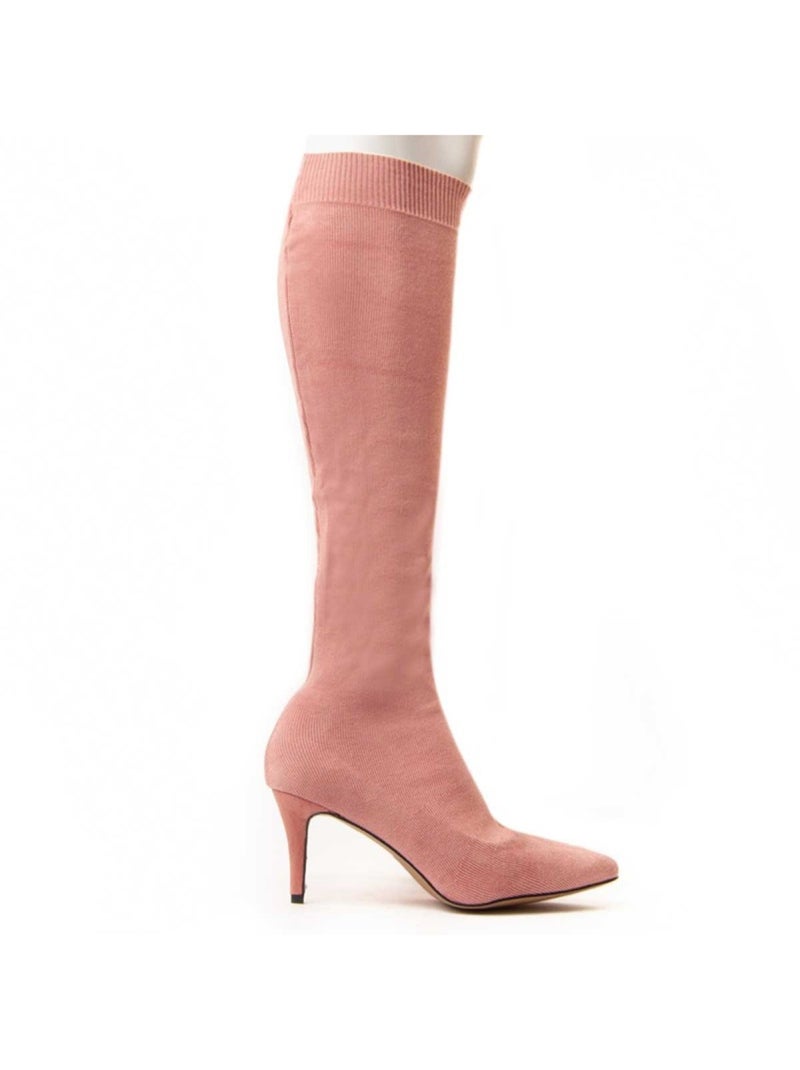 Stivale Con Tacco Materiale Sintetico Montevita Rosa - Kiabi
