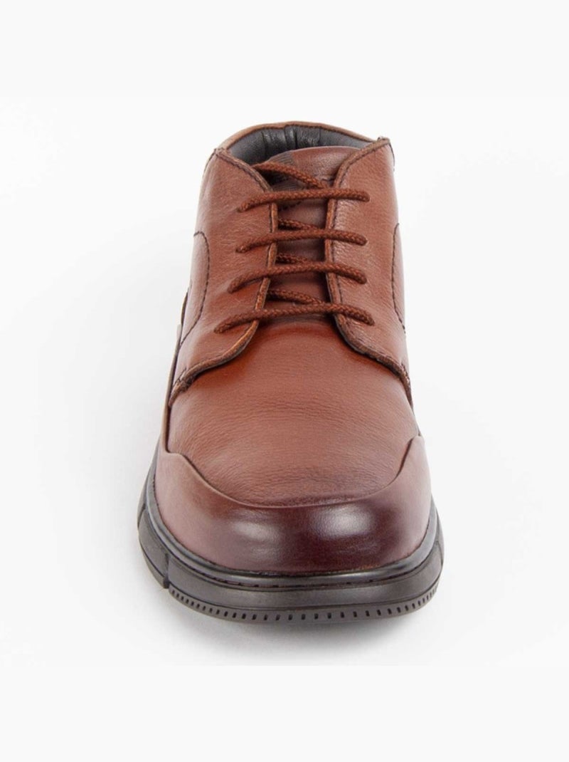 Stivale Pelle Naturale Purapiel Marrone - Kiabi