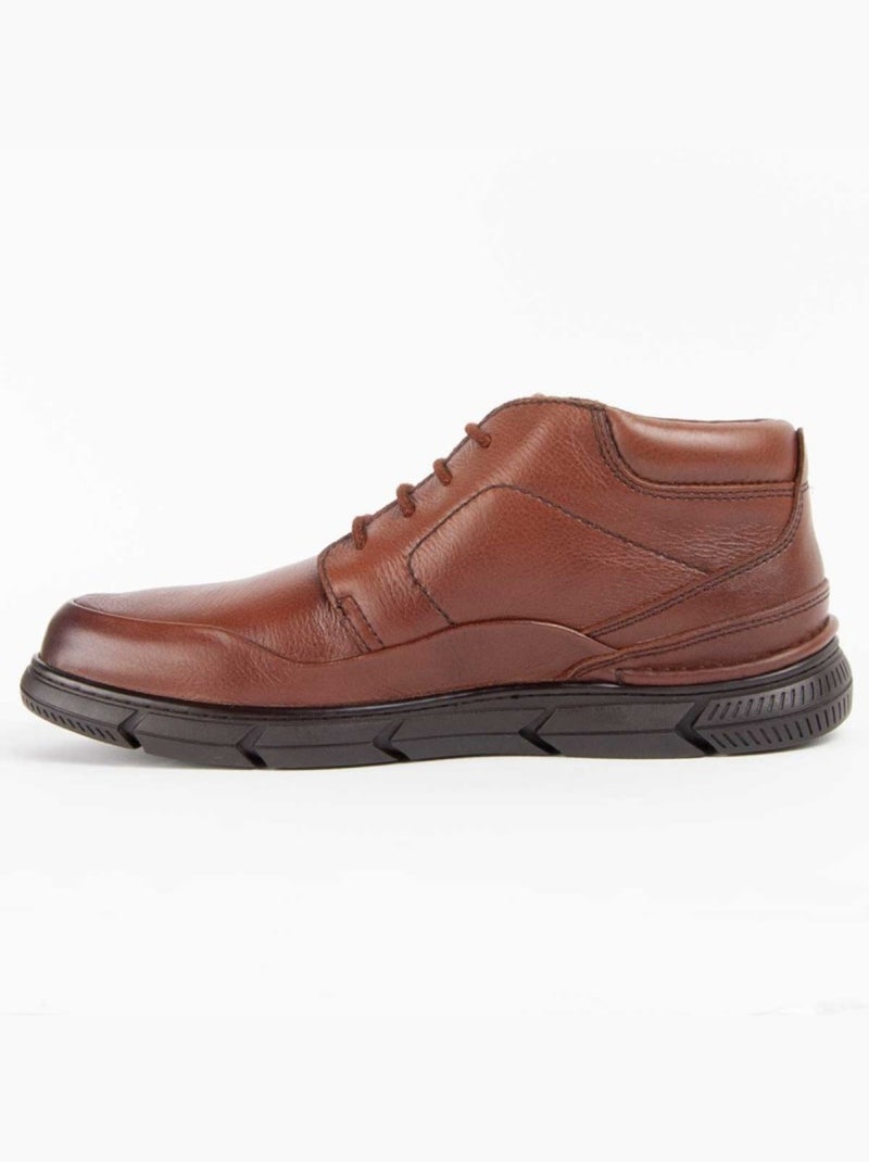 Stivale Pelle Naturale Purapiel Marrone - Kiabi