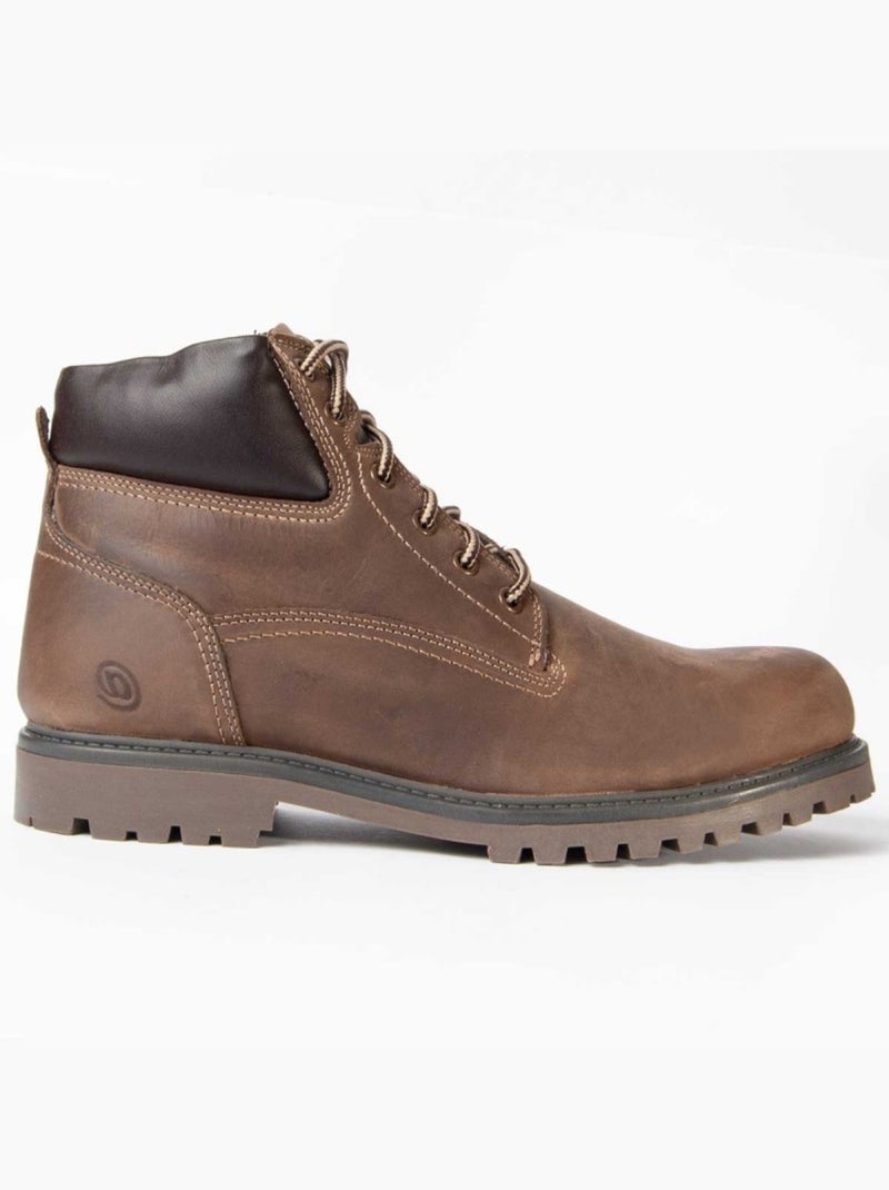 Stivale Pelle Naturale Purapiel Marrone - Kiabi