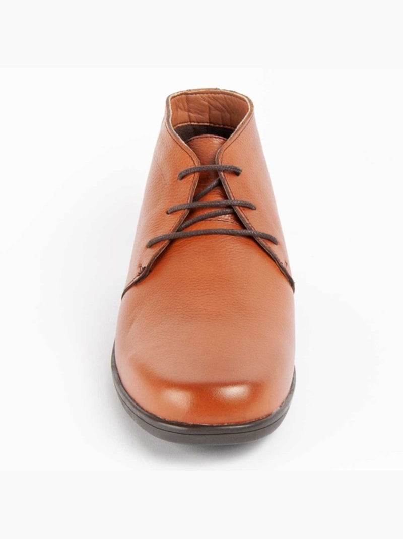 Stivale Pelle Naturale Purapiel Marrone - Kiabi