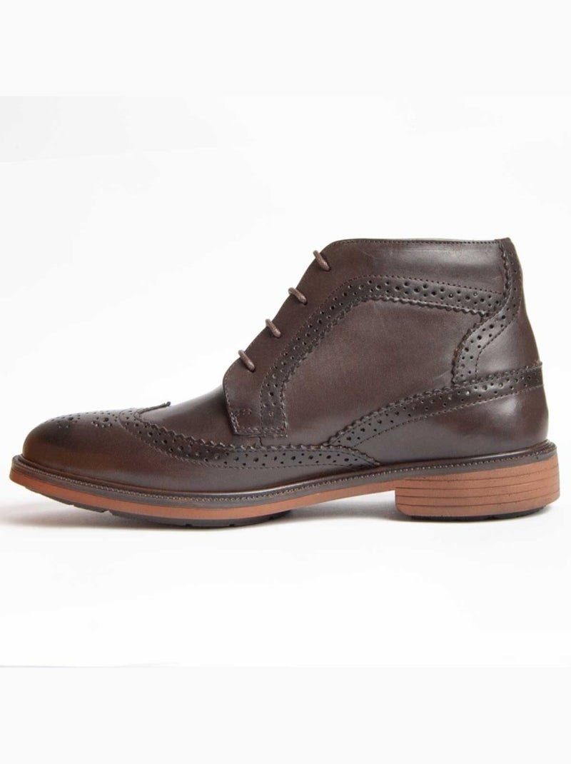 Stivale Pelle Naturale Purapiel Marrone - Kiabi
