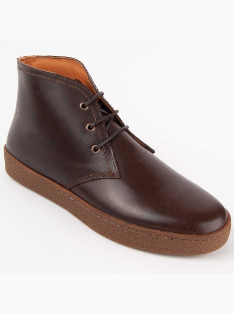 Stivale Pelle Naturale Purapiel Marrone - Kiabi