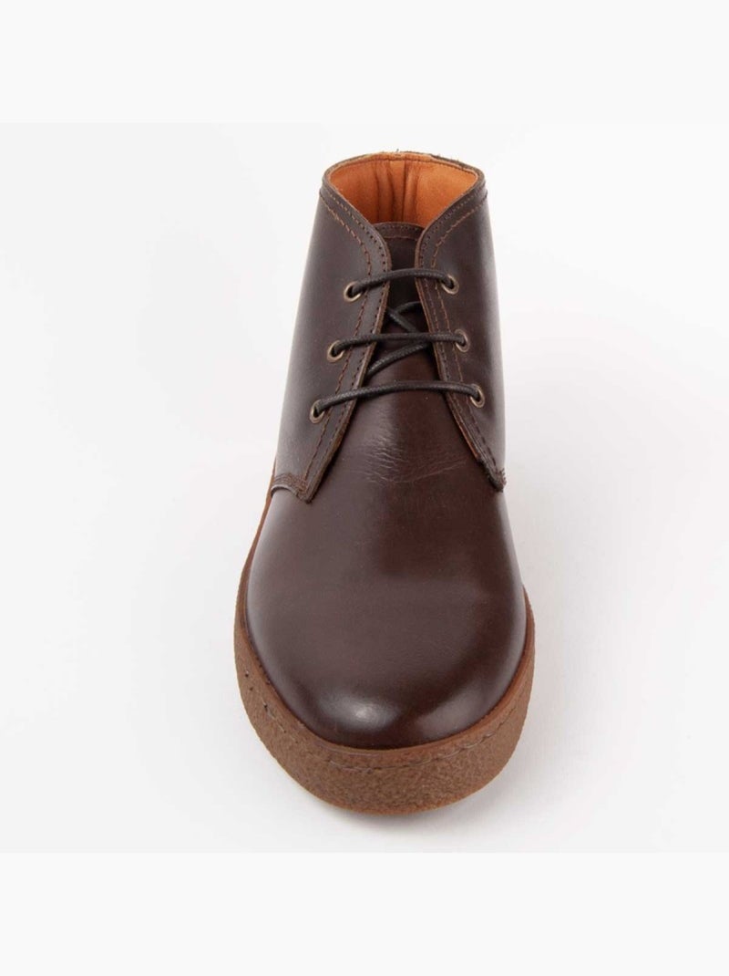 Stivale Pelle Naturale Purapiel Marrone - Kiabi